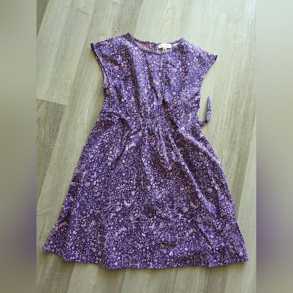 Charming Purple Kids Casual Dress